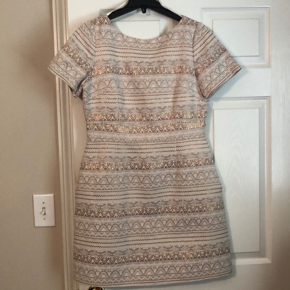 Vince Camuto /Cream and Gold  Dress Sz. 12